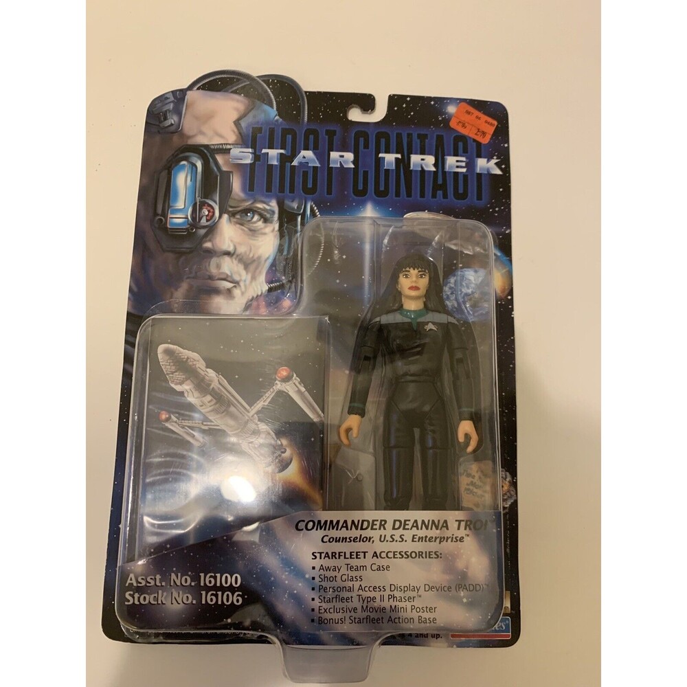 Playmates Star Trek First Contact Commander Deanna Troi Action Figure NEW